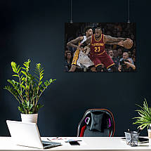 Плакат "Баскетболіст Джеймс Леброн, Lebron James", 42×60см, фото 3