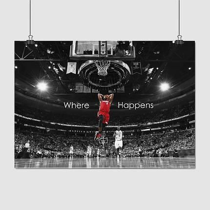Плакат "Баскетболіст Джеймс Леброн, Lebron James", 43×60см, фото 1