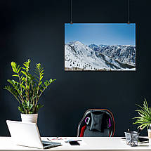 Плакат "Швейцарія, Альпи, гори та сніг", 40×60см, фото 3