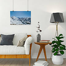 Плакат "Швейцарія, Альпи, гори та сніг", 40×60см, фото 4