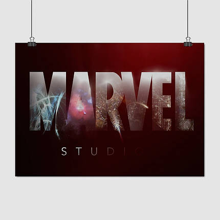 Плакат "Логотип Марвел, Marvel", 40×60см, фото 1