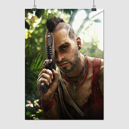 Плакат "Фар Край 3, Ваас Монтенегро, Far Cry 3", 60×43см, фото 1