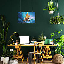 Плакат "Мауї серфіт на човні, Moana", 38×60см, фото 5