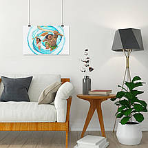 Плакат "Моана і Мауї у вирі, Moana", 38×60см, фото 5