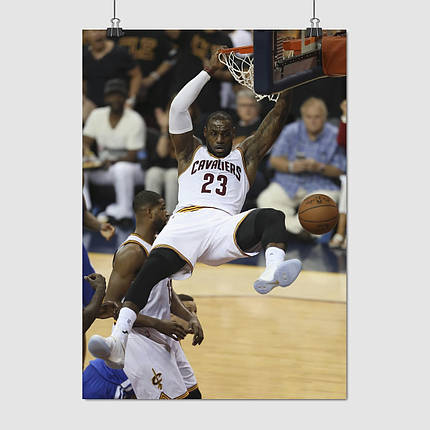 Плакат "Баскетболіст Джеймс Леброн, Lebron James", 60×43см, фото 1