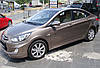 Бокові пороги DPT (чорний глянець) для Hyundai Accent 2011-2017 рр від VLF комп., фото 4