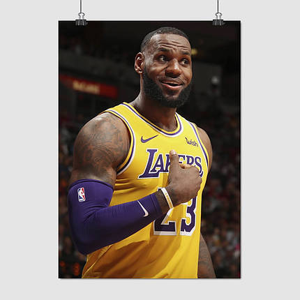 Плакат "Баскетболіст Джеймс Леброн, Lebron James", 60×43см, фото 1