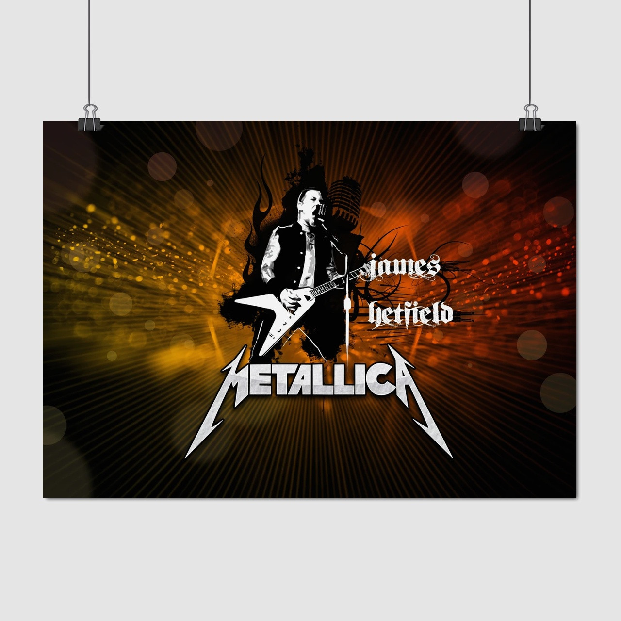 Плакат "Металліка, колаж, Metallica", 43×60см
