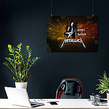 Плакат "Металліка, колаж, Metallica", 43×60см, фото 3