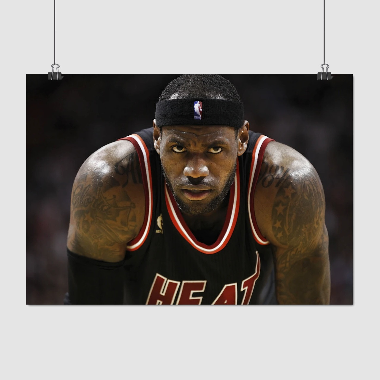 Плакат "Баскетболіст Джеймс Леброн, Lebron James", 43×60см