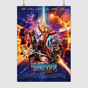 Плакат "Вартові Галактики 2, Guardians of the Galaxy 2 (2017)", 60×41см