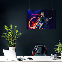 Плакат "Металліка, Джеймс Хетфілд з гітарою на сцені, Metallica", 40×60см, фото 4