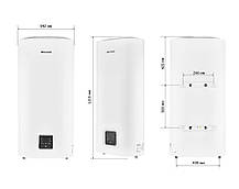 Водонагрівач "Плоский" MIXXUS EWH-10100 FLAT DRY накопичувальний 100 л, сухий тен 2 kW (WH0599), фото 3