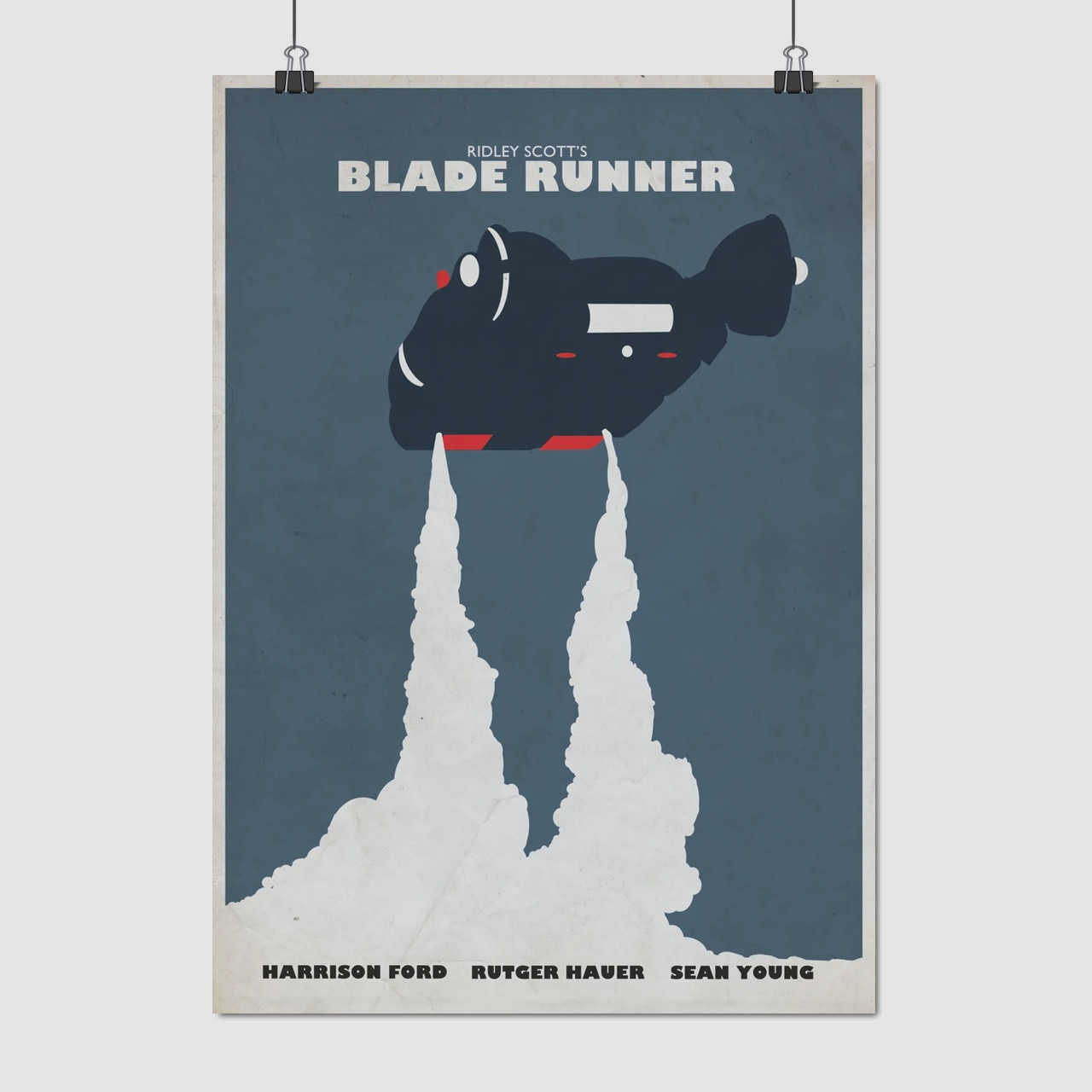 Плакат "Той, хто біжить по лезу, Blade Runner (1982)", 60×43см