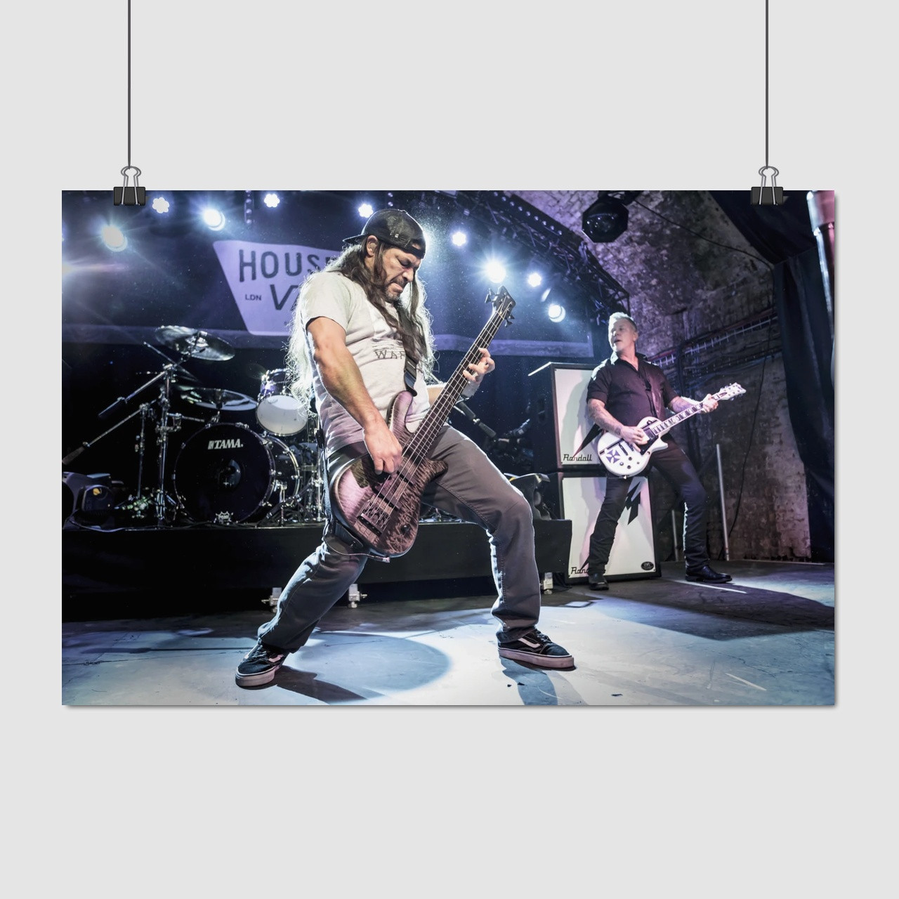 Плакат "Металліка на сцені, Metallica", 43×60см