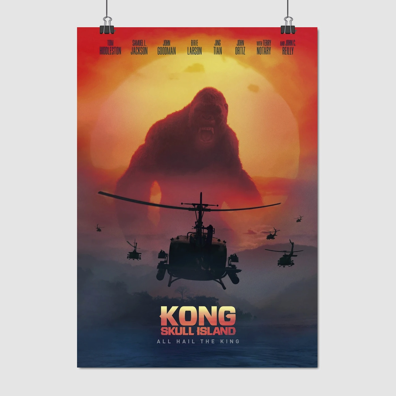 Плакат "Кінг-Конг: Острів Черепа, Kong: Skull Island (2017)", 60×43см