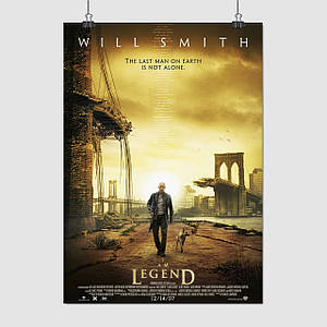 Плакат "Я — легенда, I Am Legend (2007)", 60×43см