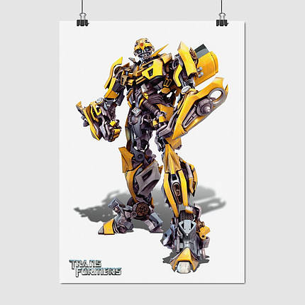 Плакат "Трансформер Бамблбі, автобот, Transformers, BumbleBee", 60×43см, фото 1