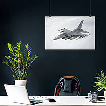Плакат "Винищувач, F-16 Fighting Falcon", 40×60см, фото 4
