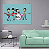 Плакат "Бітлз, карикатура, Beatles", 43×60см, фото 9