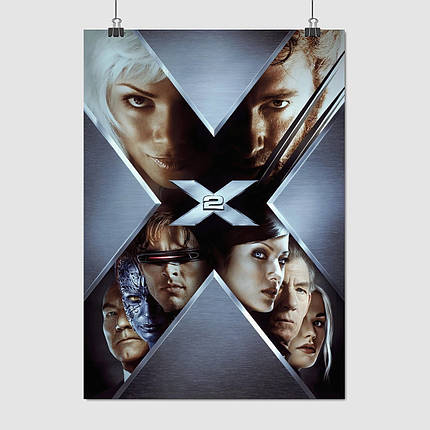 Плакат "Люди Ікс 2, X-Men 2 (2003)", 60×43см, фото 1