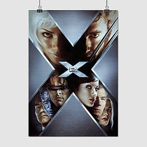 Плакат "Люди Ікс 2, X-Men 2 (2003)", 60×43см
