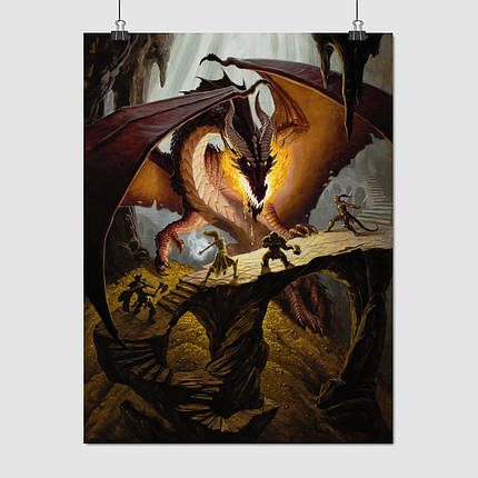 Плакат "Дракон, золото та чотири герої", 60×45см, фото 1