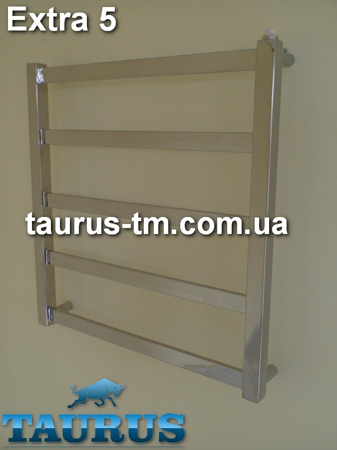 Невелика Нержавіюча сушарка для рушників Extra 5/550х500. Квадратна форма. Гібридний, водяний, ел.