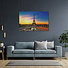 Плакат "Єлисейські поля і Ейфелева вежа на заході сонця, Париж, Paris, France", 40×60см, фото 7
