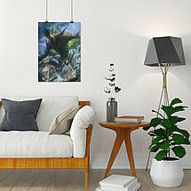 Плакат "Отець Дагон, Пантеон богів Лавкрафта, Ктулху, Father Dagon, Lovecraft", 60×43см, фото 4