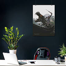 Плакат "Трансформери 4, Оптимус та динобот Гримлок, Transformers 4 (2014)", 60×43см, фото 4