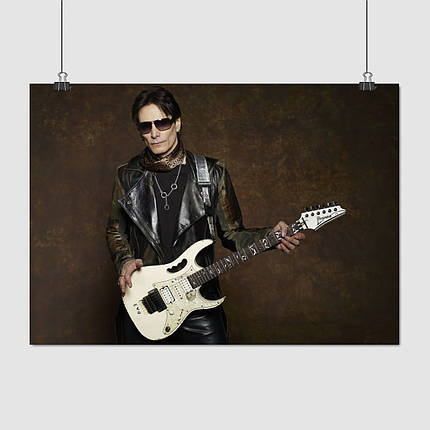 Плакат "Стів Вей, гітарист, Steve Vai", 40×60см, фото 1