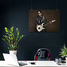 Плакат "Стів Вей, гітарист, Steve Vai", 40×60см, фото 3