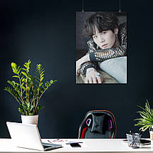 Плакат "БТС, Мін Юнґі, Шуґа, Bangtan Boys, BTS, Suga, Min Yoongi", 60×43см, фото 4