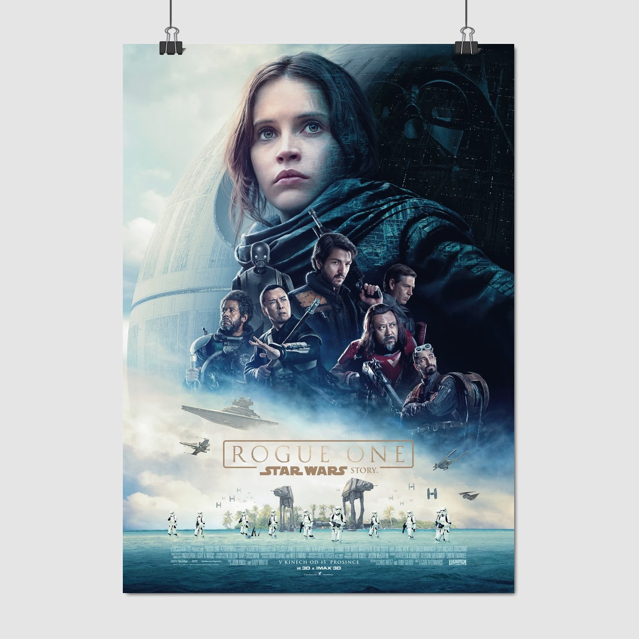 Плакат "Зоряні Війни: Бунтар Один, Star Wars: Rogue One (2016)", 60×43см
