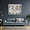 Плакат "Стародавня карта Землі, Earth Ancient Map", 47×60см, фото 8