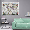 Плакат "Стародавня карта Землі, Earth Ancient Map", 47×60см, фото 9