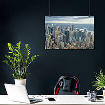 Плакат "Нью-Йорк, вид з висоти, New York", 40×60см, фото 4