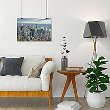 Плакат "Нью-Йорк, вид з висоти, New York", 40×60см, фото 5