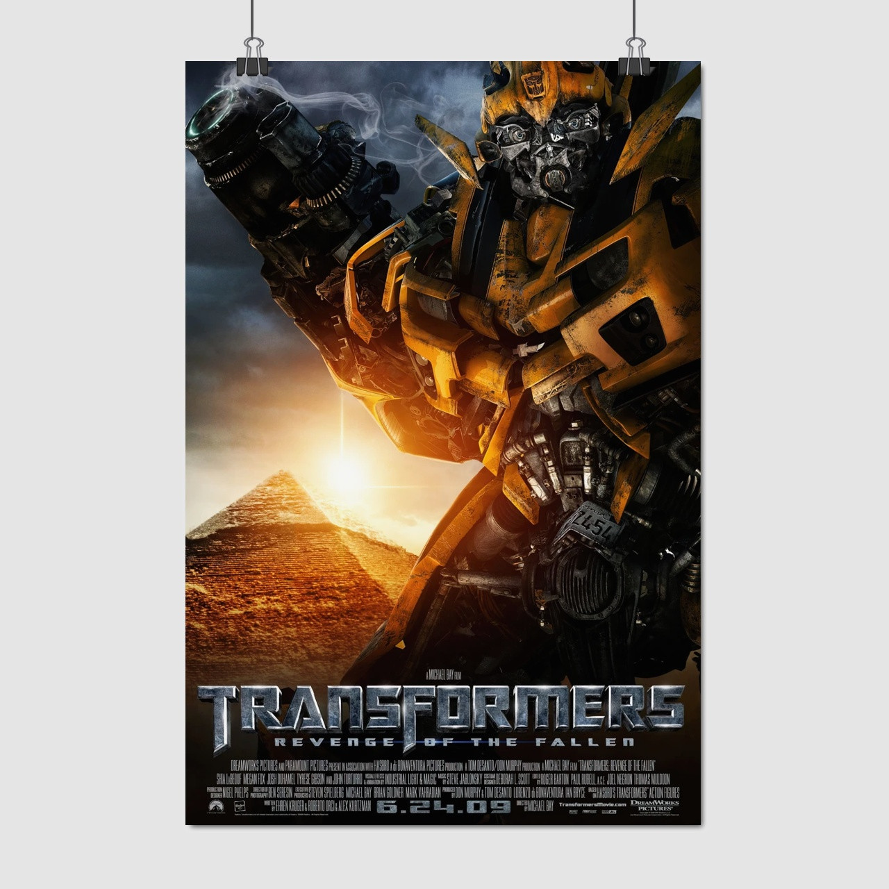 Плакат "Трансформери 2: Помста полеглих, автобот Бамблбі, Transformers 2 (2009)", 60×41см