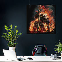 Плакат "Трансформери 4: Епоха винищення, Оптімус Прайм, Transformers 4 (2014)", 60×60см, фото 3