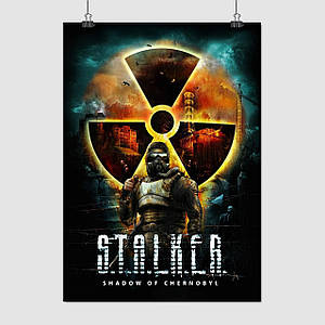 Плакат "Сталкер, Тінь Чорнобиля, Stalker (2007)", 60×43см