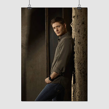 Плакат "Надприродне, Дін Вінчестер, Дженсен Еклс, Supernatural, Dean Winchester", 60×43см, фото 1