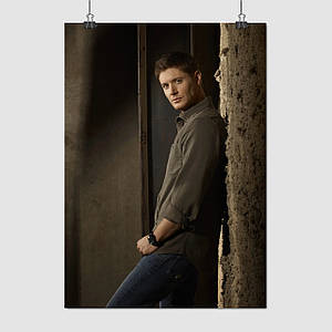 Плакат "Надприродне, Дін Вінчестер, Дженсен Еклс, Supernatural, Dean Winchester", 60×43см