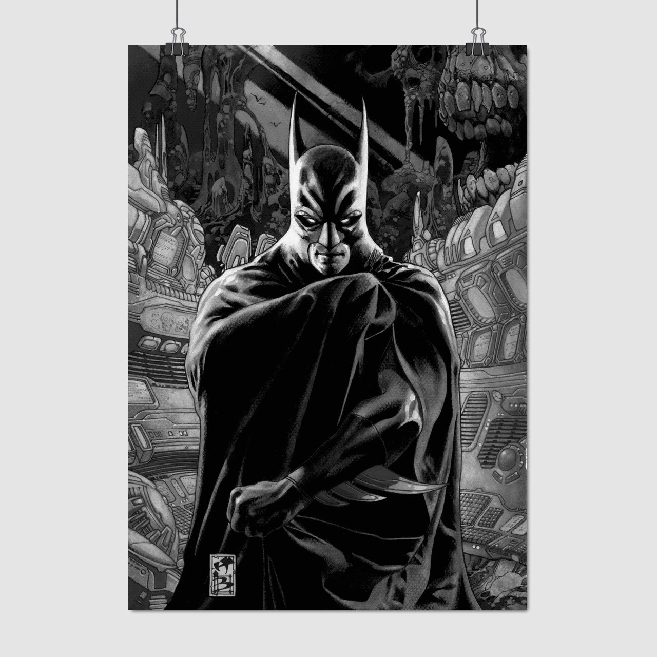 Плакат "Бетмен, Людина-кажан, Batman", 60×43см