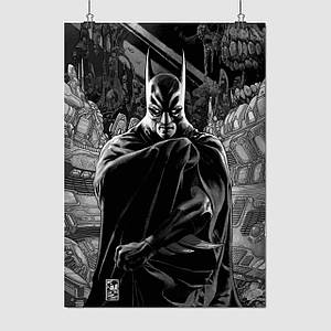 Плакат "Бетмен, Людина-кажан, Batman", 60×43см