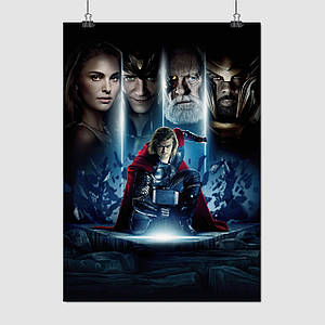 Плакат "Тор, Царство темряви, головні персонажі, Thor, Dark World", 60×43см