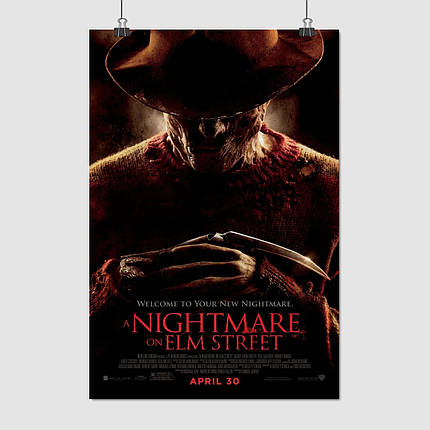 Плакат "Кошмар на вулиці В'язів, Nightmare on Elm Street (1984)", 60×40см, фото 1