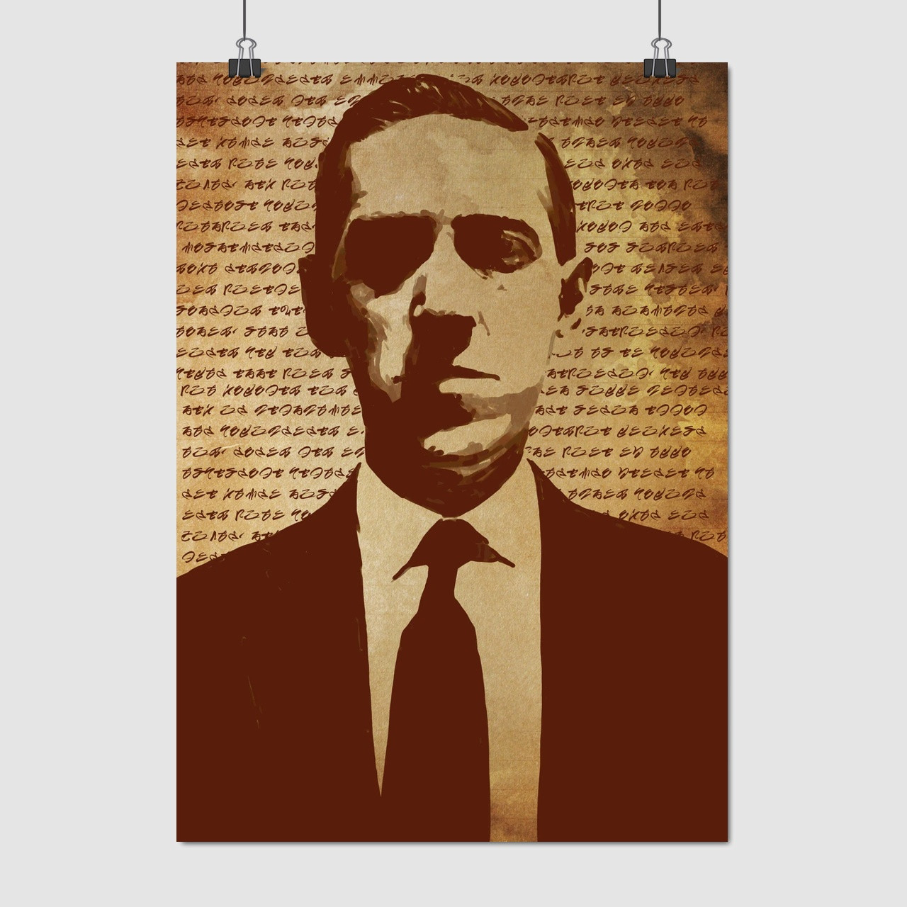 Плакат "Говард Лавкрафт, Lovecraft", 60×43см