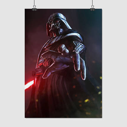 Плакат "Дарт Вейдер, Зоряні Війни, Darth Vader, Star Wars", 60×43см, фото 1